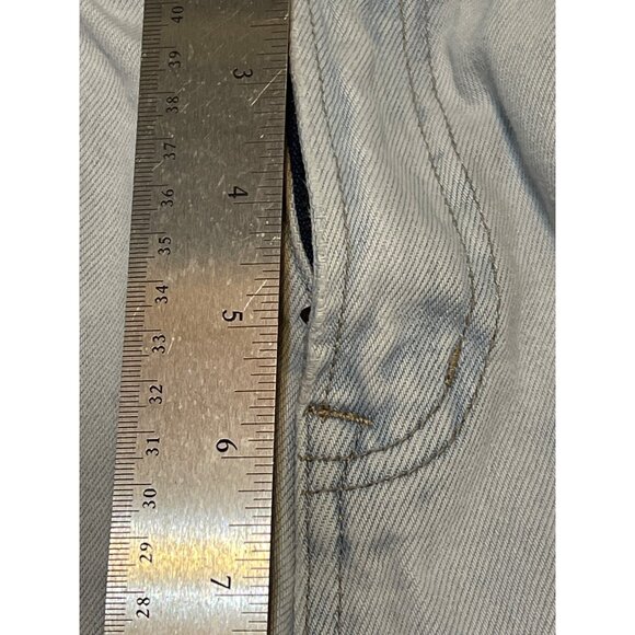 Vervet junior’s Light Wash Distressed Denim Shorts With Frayed Hem - Picture 15 of 15